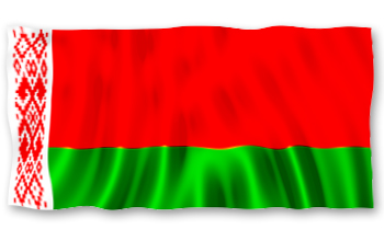 Die Grafik zeigt die Flagge der Republik Belarus.