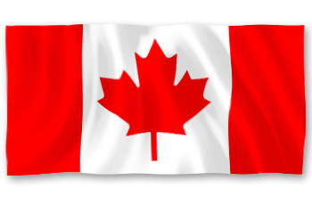 Die Grafik zeigt die Flagge Kanadas.