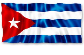 Die Grafik zeigt die Flagge Kubas.