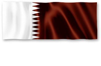 Die Grafik zeigt die Flagge von Katar