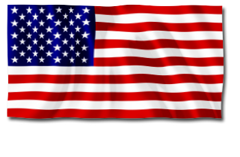 Die Grafik zeigt die Flagge der USA.
