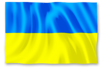 Die Grafik zeigt die Flagge der Ukraine.