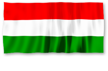 Die Grafik zeigt die rot-weiß-grüne Flagge Ungarns.
