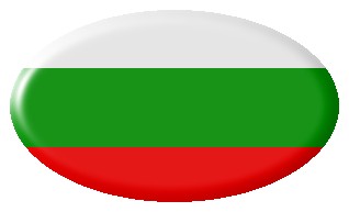Die Grafik zeigt die weiß-grün-rot gestreifte Flagge Bulgariens.