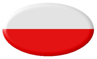 Ovales Flaggensymbol Polen 