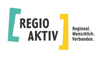 Das Bild zeigt das Logo mit dem Schriftzug REGIO AKTIV. 