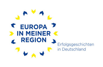 Das Bild zeigt das Logo zu Europa in meiner Region.