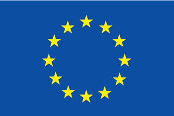 Das Bild zeigt die EU-Flagge. 