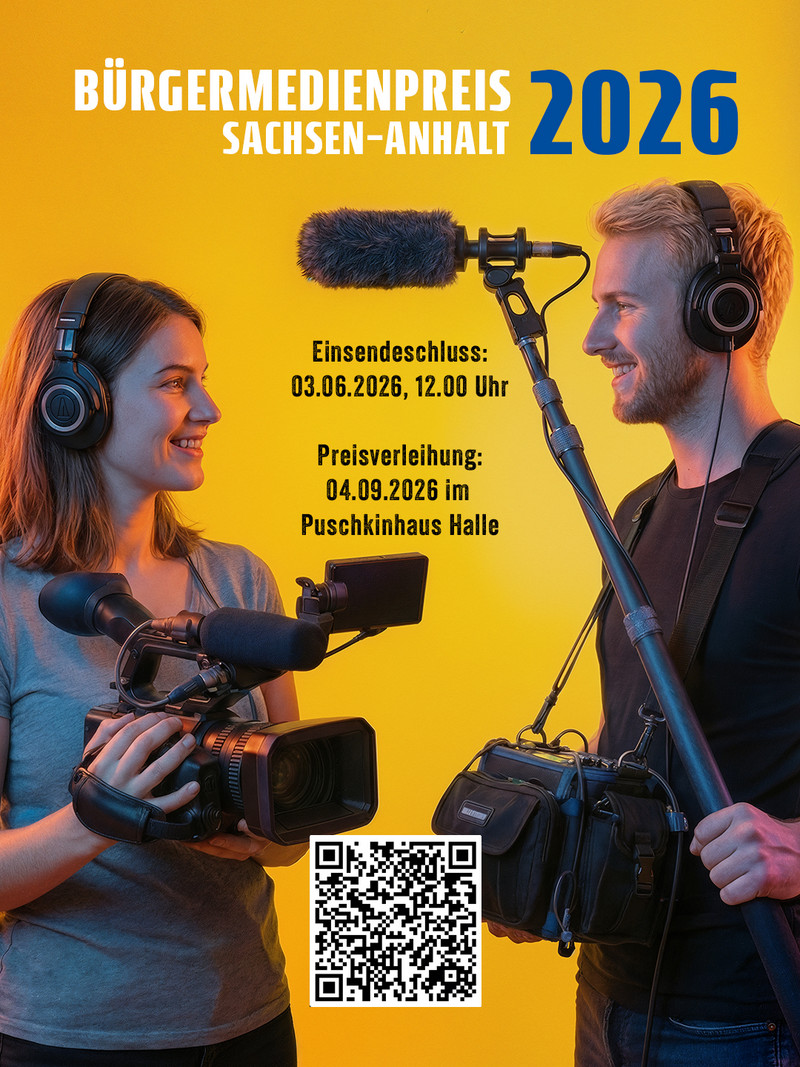 Bürgermedienpreis Sachsen-Anhalt 2026 – jetzt Beiträge einreichen