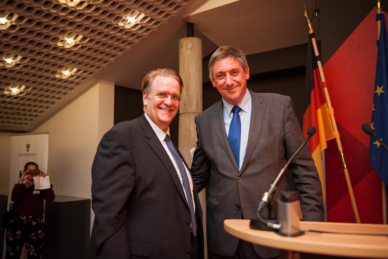 Deutscher Botschafter Kotthaus und belgischer Vize-Premierminister Jambon