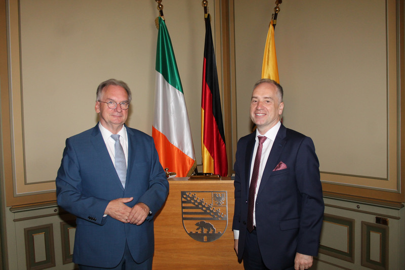 MP Haseloff mit Botschafter O'Brien