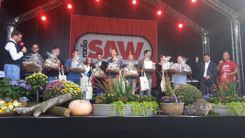 Preisverleihung Landeserntedankfest SAW-Bühne