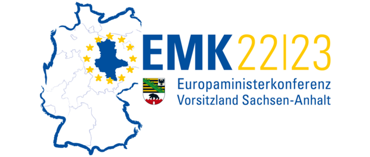 Logo der Europaministerkonferenz unter Vorsitz des Landes Sachsen-Anhalt