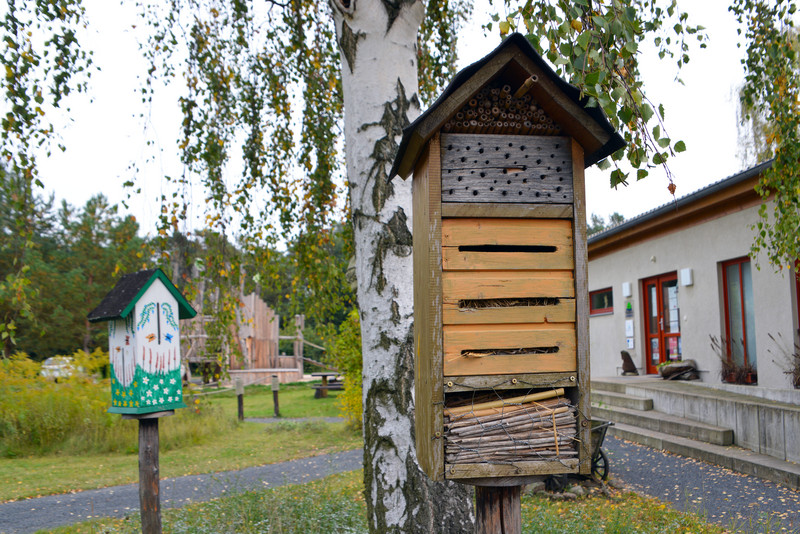 Berghaus am Bergwitzsee mit Insektenhotel
