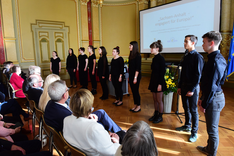 Chor der 11. Klasse des Hegelgymnasiums Magdeburg