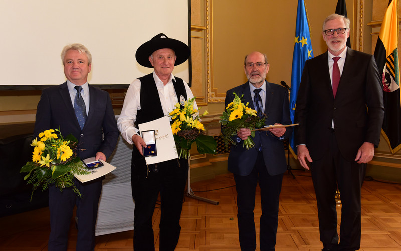 Holger Werkmeister, Dr. Frank Thiel, Prof. Szibor, Europaminister Robra