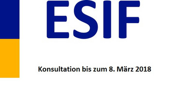 Das Bild zeigt das ESIF-Logo. 
