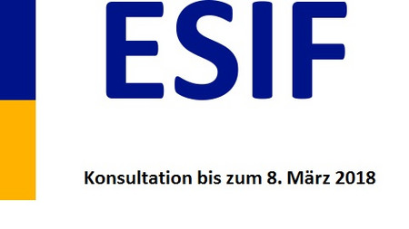 Das Bild zeigt das ESIF-Logo. 